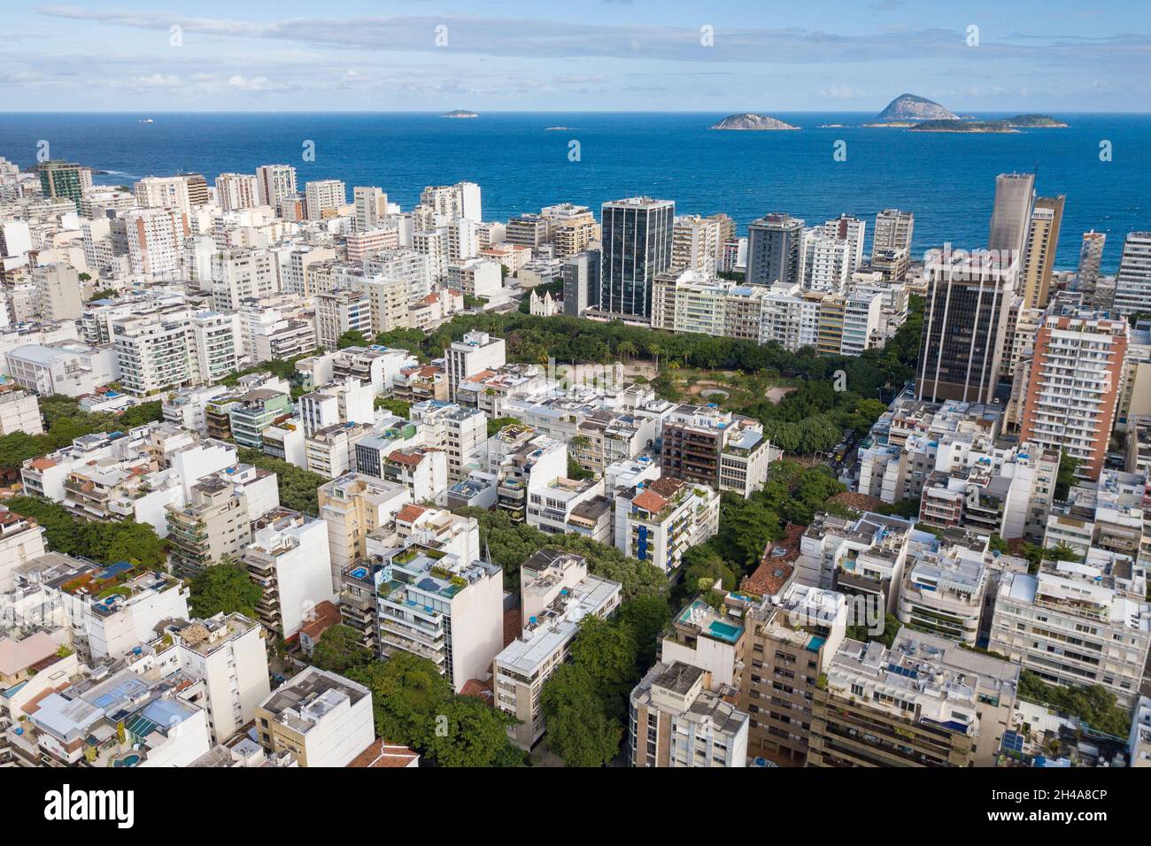 Aerial View Of Ipanema District In Rio De Janeiro Brazil Stock Photo   Aerial View Of Ipanema District In Rio De Janeiro Brazil 2H4A8CP 