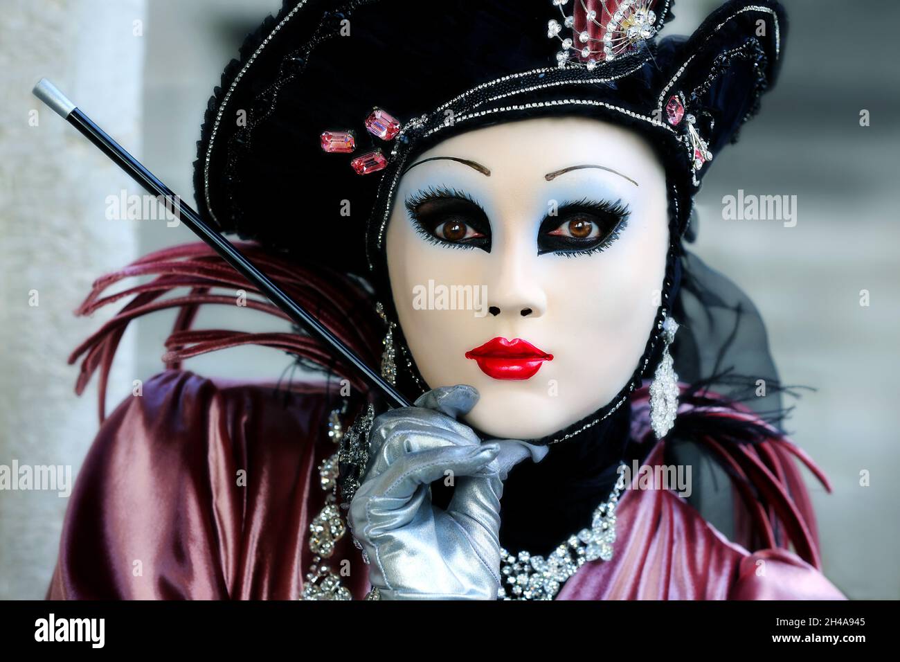 Venedig Maske, Karneval in Venedig, Carnevale di Venezia, Stock Photo