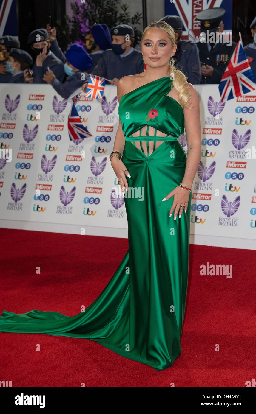 Saffron Barker attends the Pride of Britain awards in partnership with