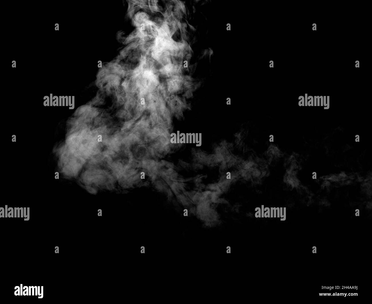 smoke steam fog air background shape black cloud background moisture abstract light stream flow Stock Photo