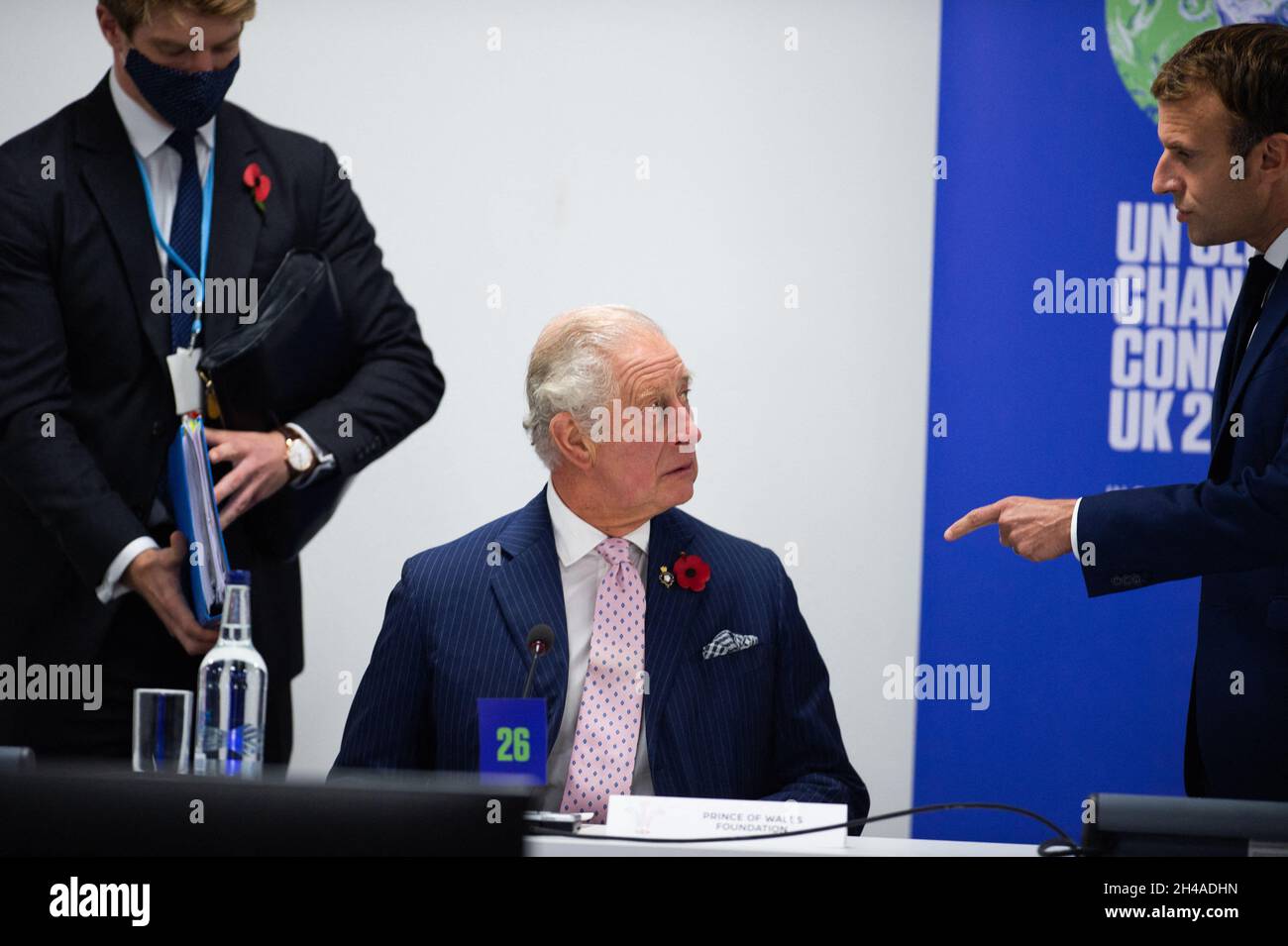 Britain Prince Charles, Prince of Wales and France President Emmanuel