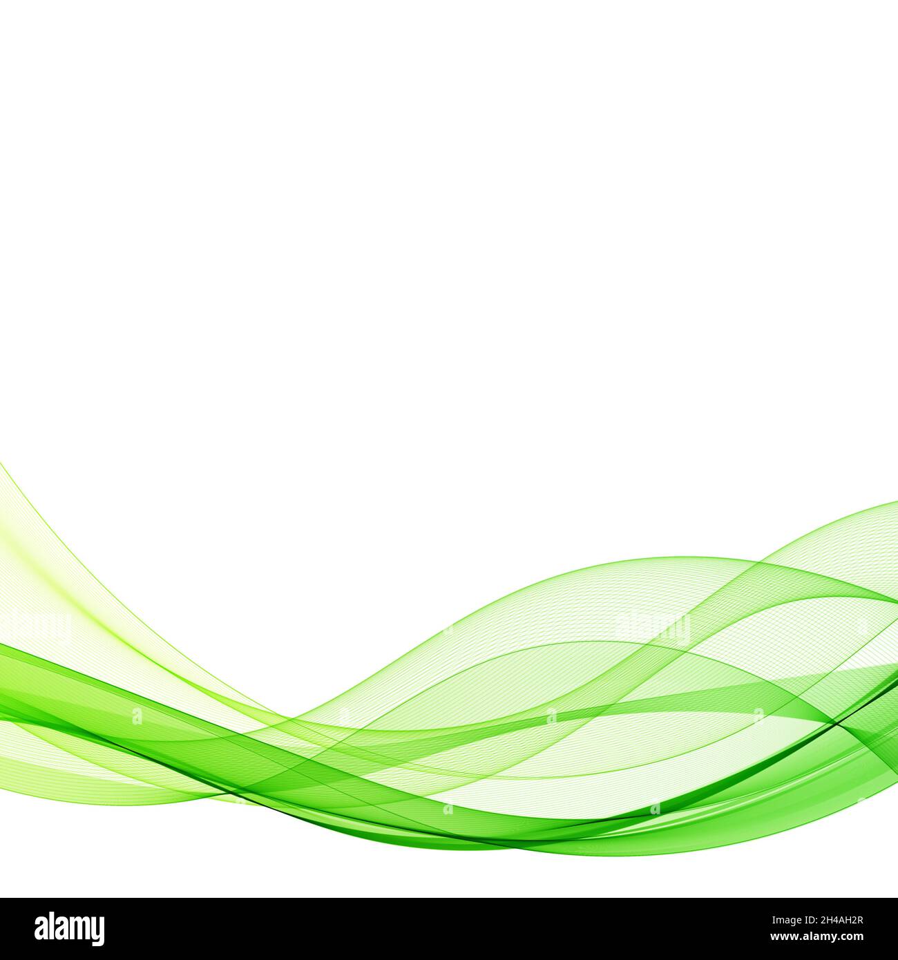 green wave. abstract vector graphics Stock Photo - Alamy