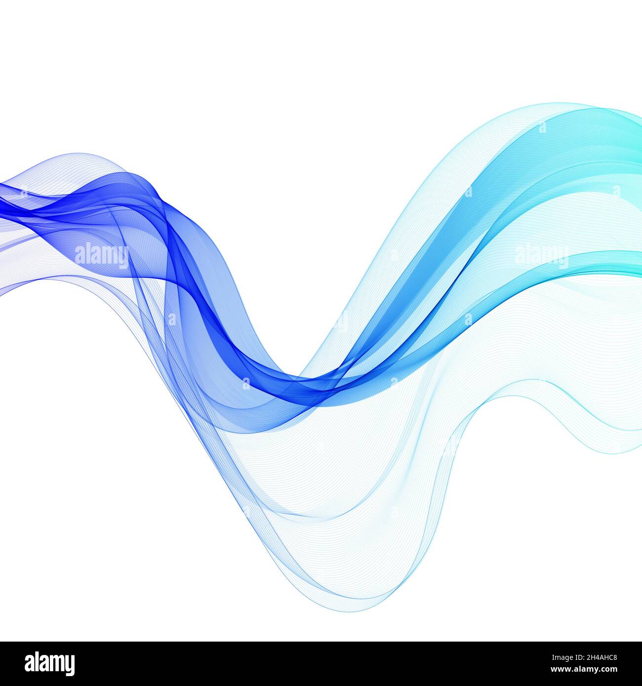 blue wave with shadow. abstract vector background Stock Photo - Alamy