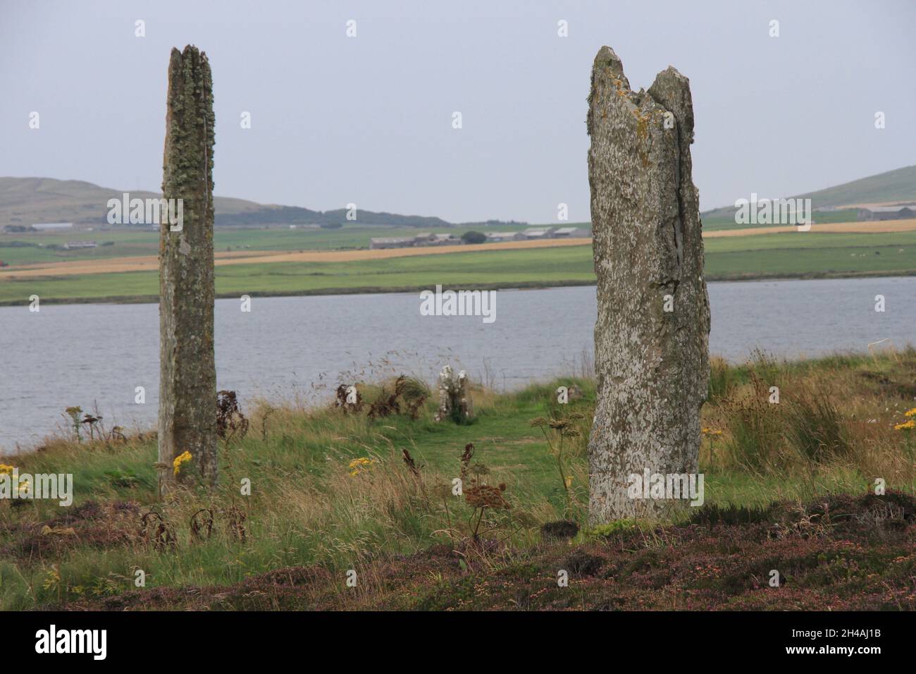 Ring of Brodgar, Mainland, Orkney Islands Stock Photo