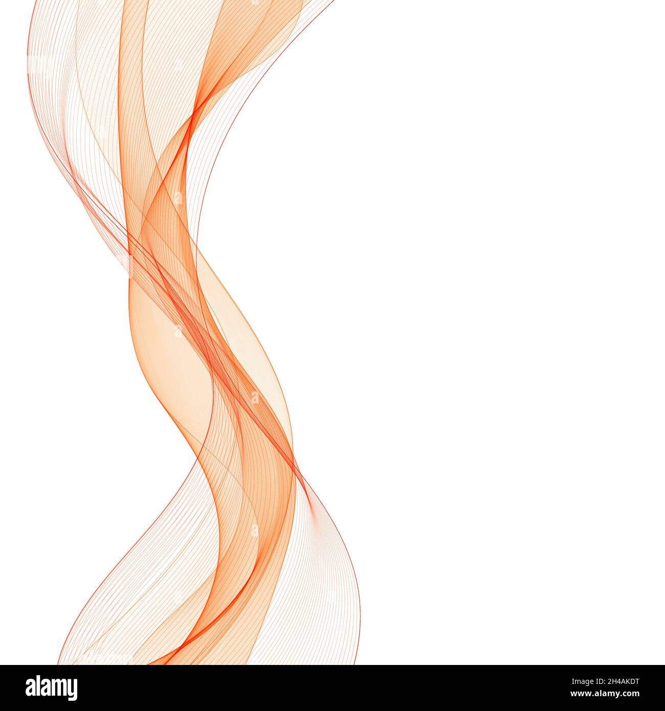 Orange wave. Abstract vector background. Design element Stock Photo - Alamy