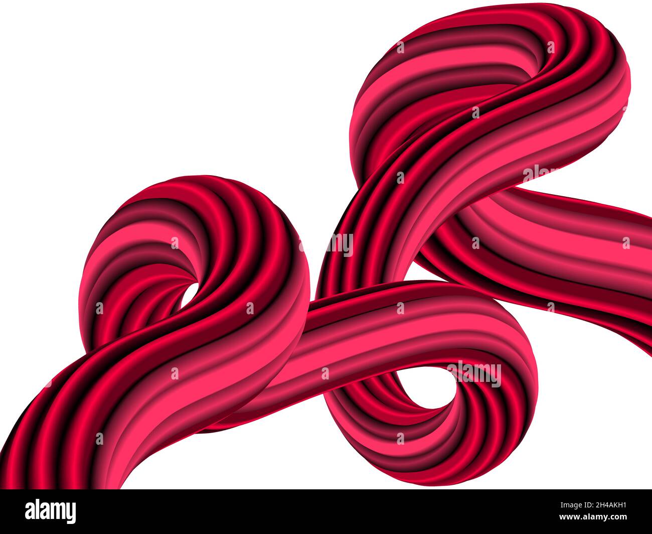 Abstract 3d colorful composition with smooth gradient shapes. Vector ...