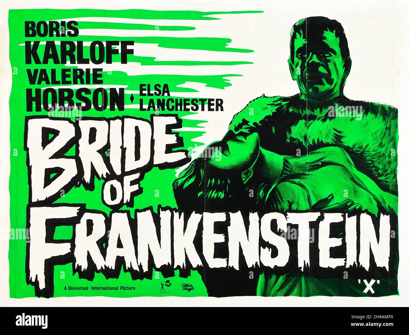 Movie Poster - The Bride of Frankenstein (Universal International, R ...