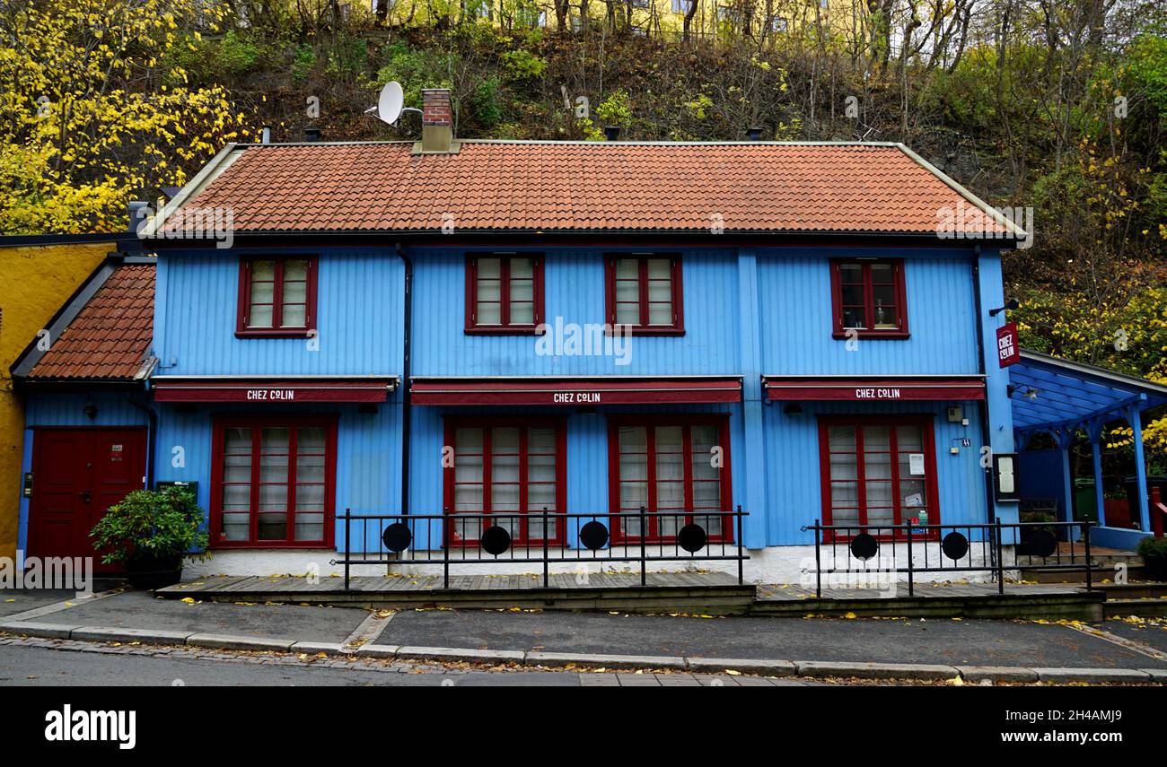 Oslo, Norway, 29th October, 2021. A traditional Norwegian house with a