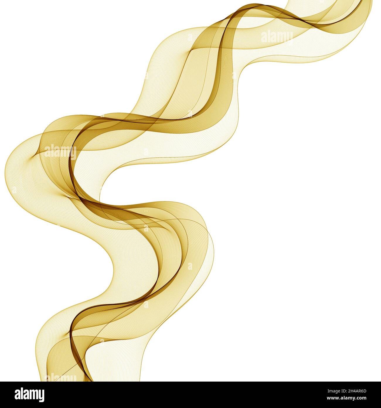 Abstract color waves isolated on white background Stock Photo - Alamy
