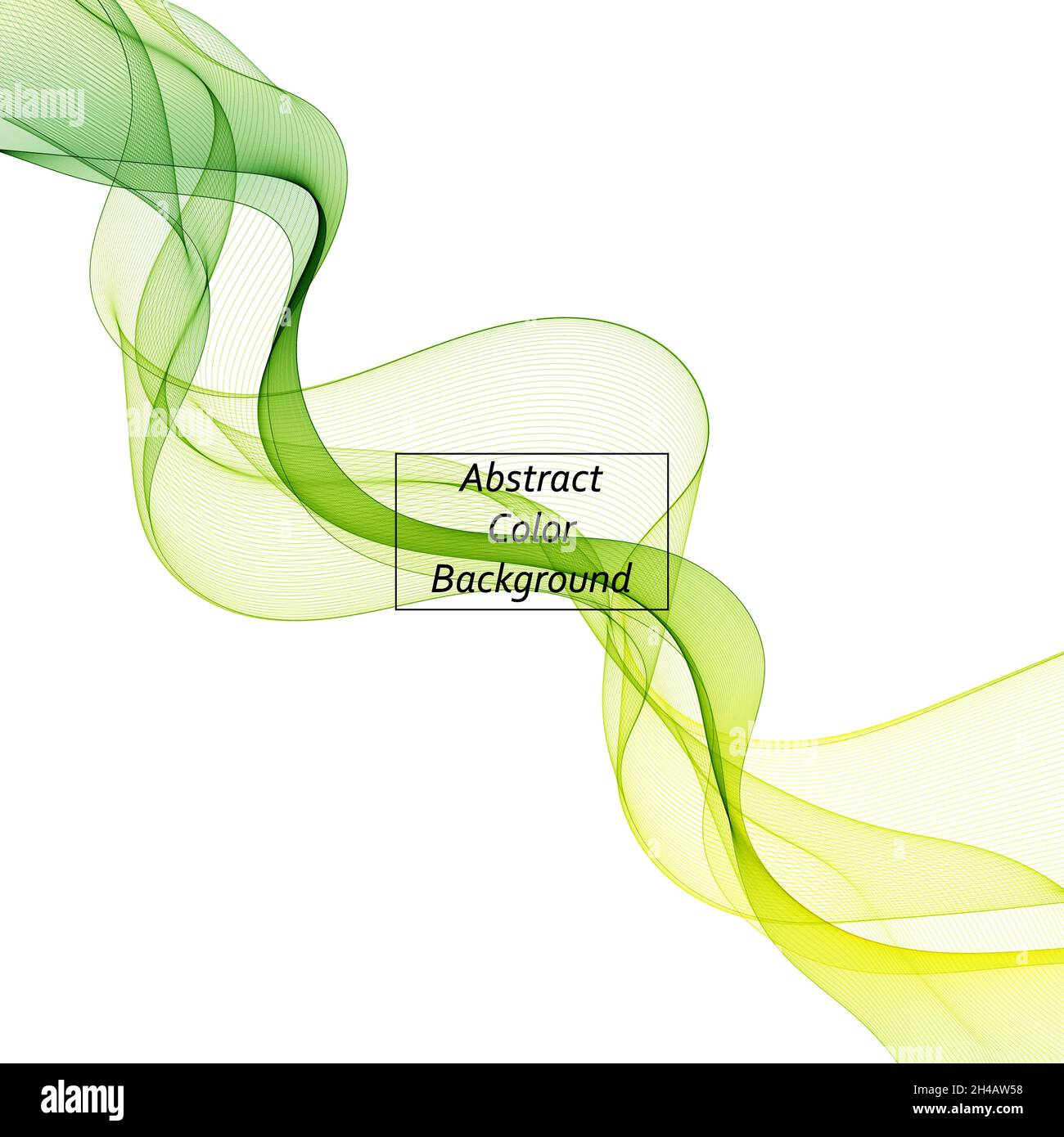 Green wave background. Abstract wave. Design element Stock Photo - Alamy