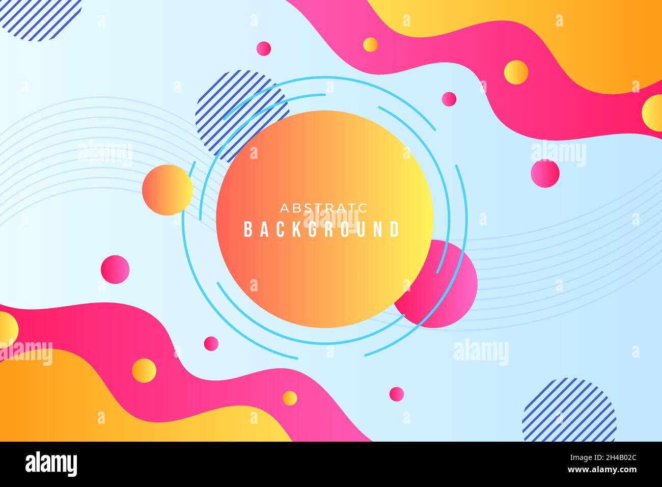 Abstract colorful flow shapes background. Vector illustration Stock Vector