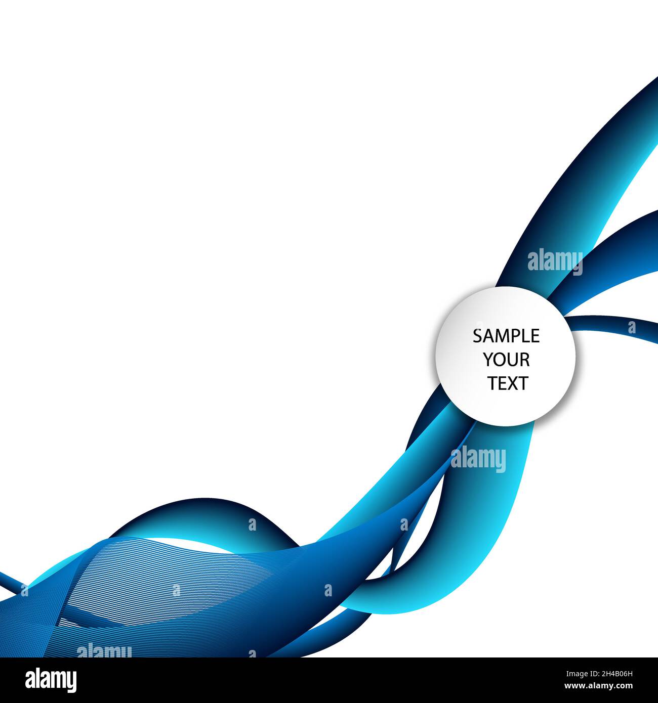 Blue liquid lines. Abstract wave. Modern design template Stock Photo ...