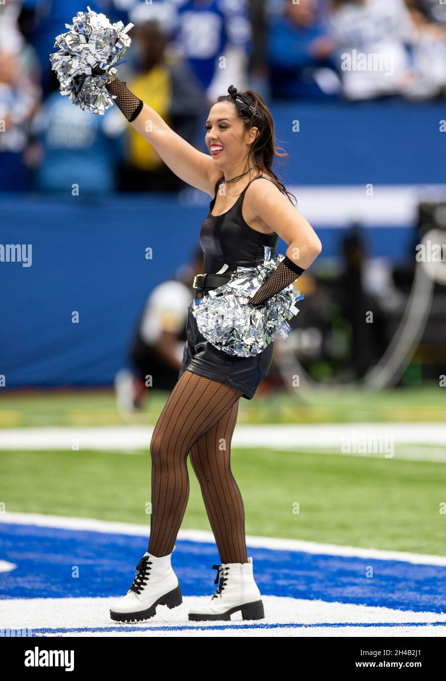 October 31, 2021: Indianapolis Colts cheerleader performs in Halloween ...