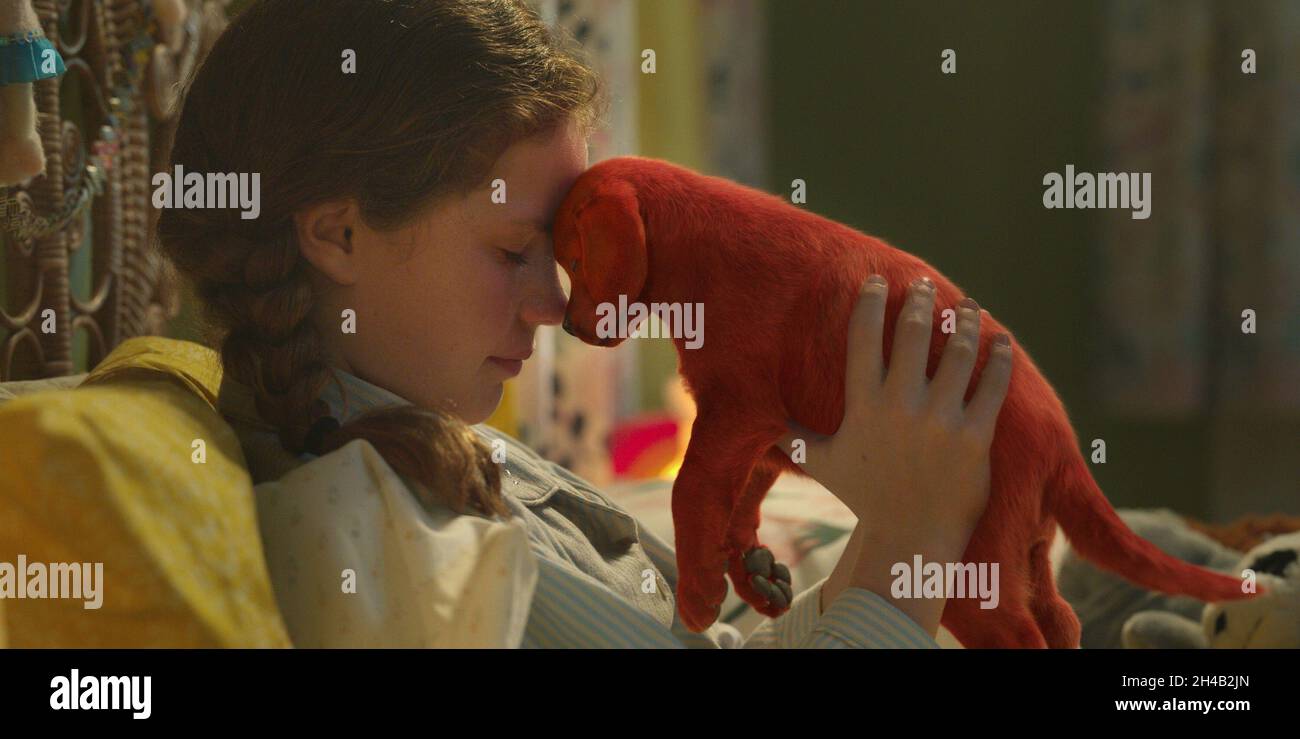 CLIFFORD THE BIG RED DOG, Darby Camp, with Clifford, 2021. © Paramount ...