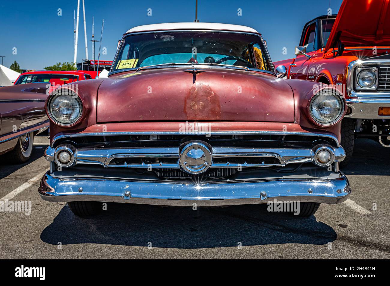 Reno, NV August 4, 2021 1954 Ford Customline Tudor Sedan at a local car show Stock Photo Alamy