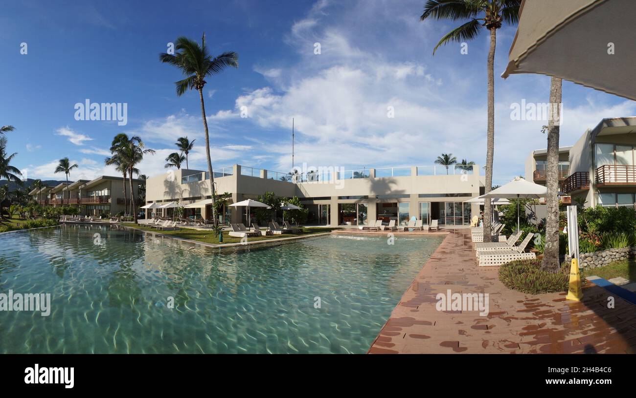 BALER, PHILIPPINES - Sep 03, 2015: A morning view of a three-star hotel  Costa Pacifica in Sabang Beach, Baler, Philippines Stock Photo - Alamy