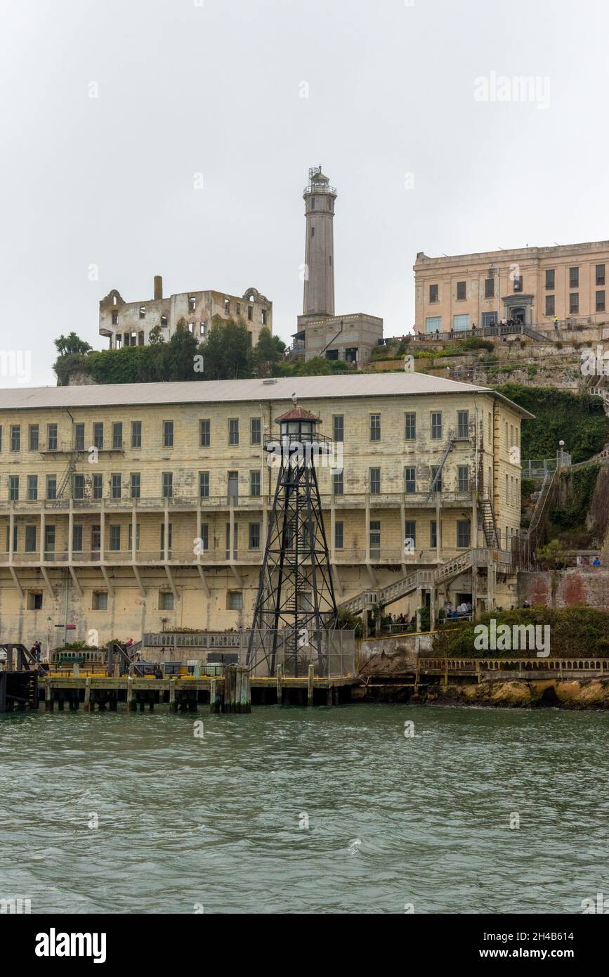 Famous Alcatraz prison in San Francisco, USA Stock Photo