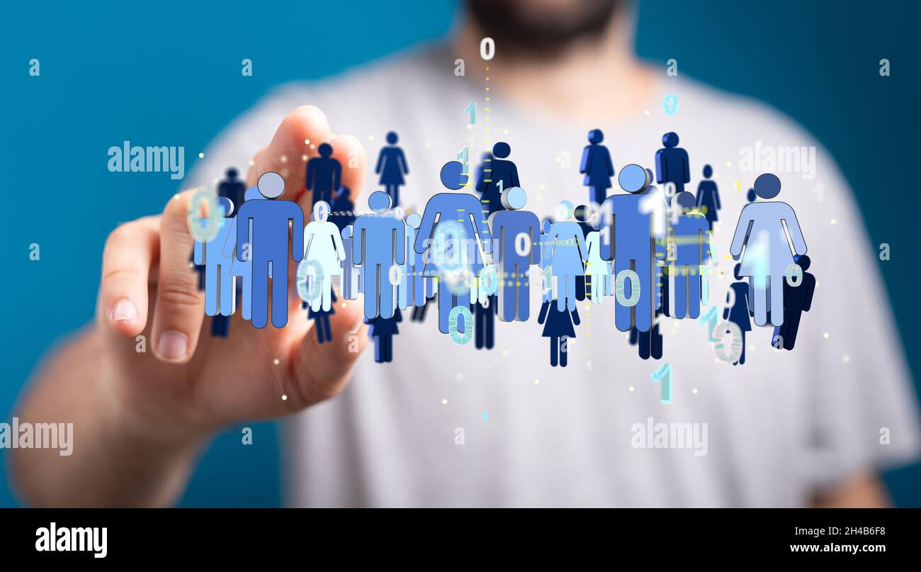 Sphere network structure - abstract design connection design Stock Photo