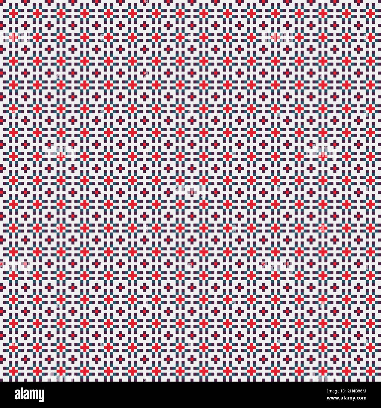 Abstract Cross-Pattern Dotted generative computational art illustration ...