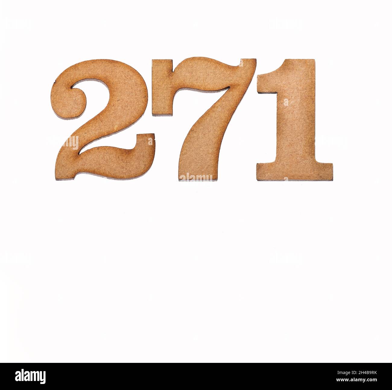 Number 271 Cut Out Stock Images & Pictures - Alamy