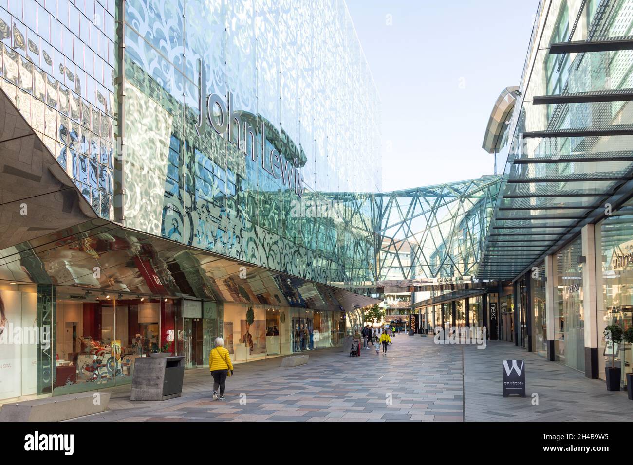 John Lewis department store, Highcross Shopping Centre, High Street, City of Leicester, Leicestershire, England, United Kingdom Stock Photo