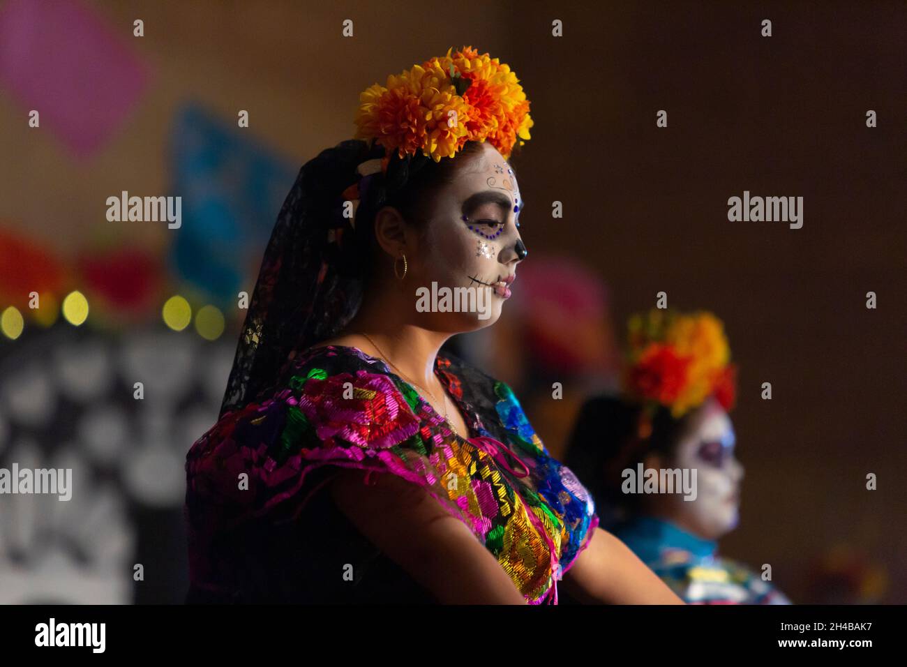 Members of the Davis high school Ballet Folkloric perform 'La Llorona