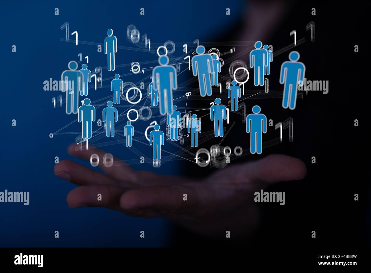 Abstract technology group and data Stock Photo - Alamy