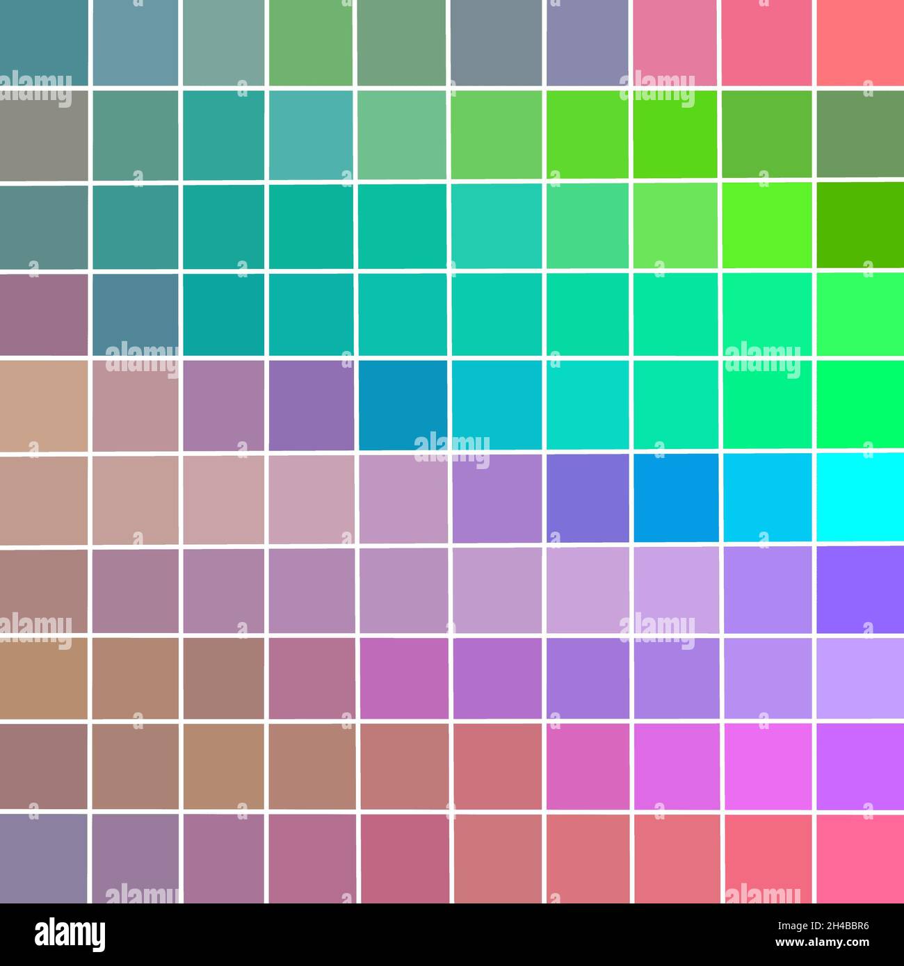 Color palette mosaic grid illustration with light shades Stock Photo ...