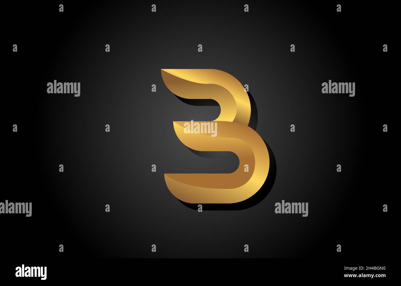 gold golden B alphabet letter icon logo design. Company template for ...