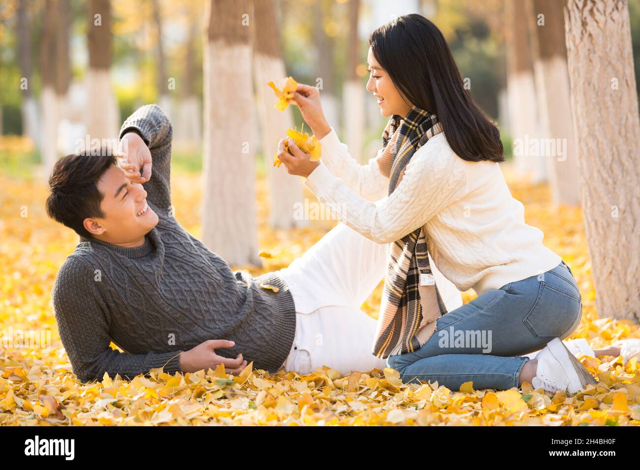 Floor couple young cross hi-res stock photography and images - Alamy