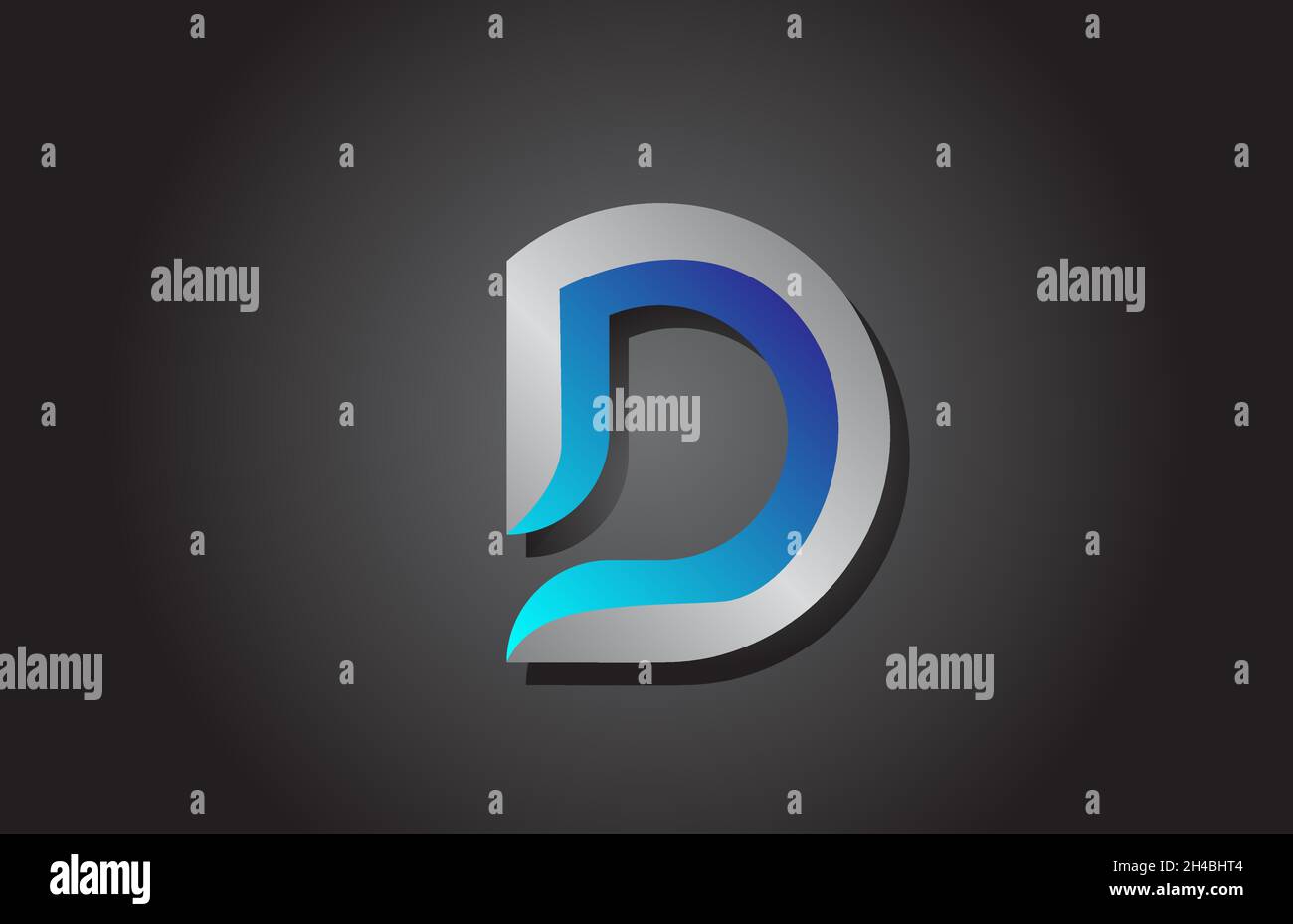 D alphabet letter logo icon. Creative design for business and company ...