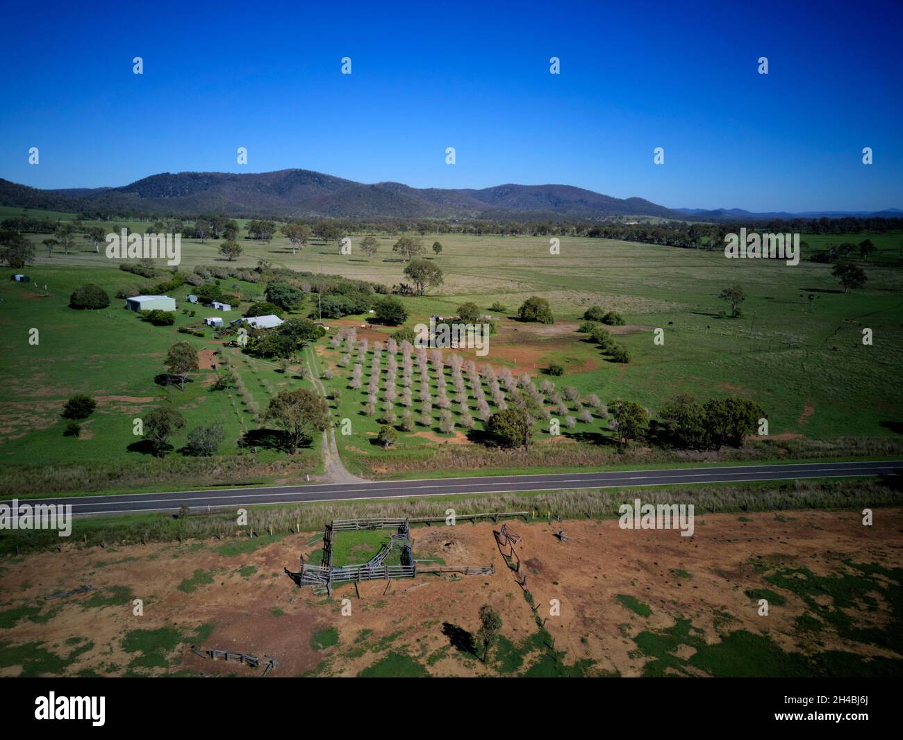 Aerial of Biggenden Queensland Australia Stock Photo Alamy