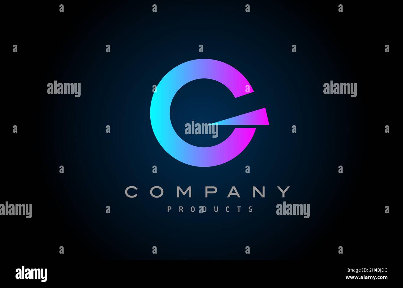 pink O alphabet letter logo icon. Design for business and company Stock ...