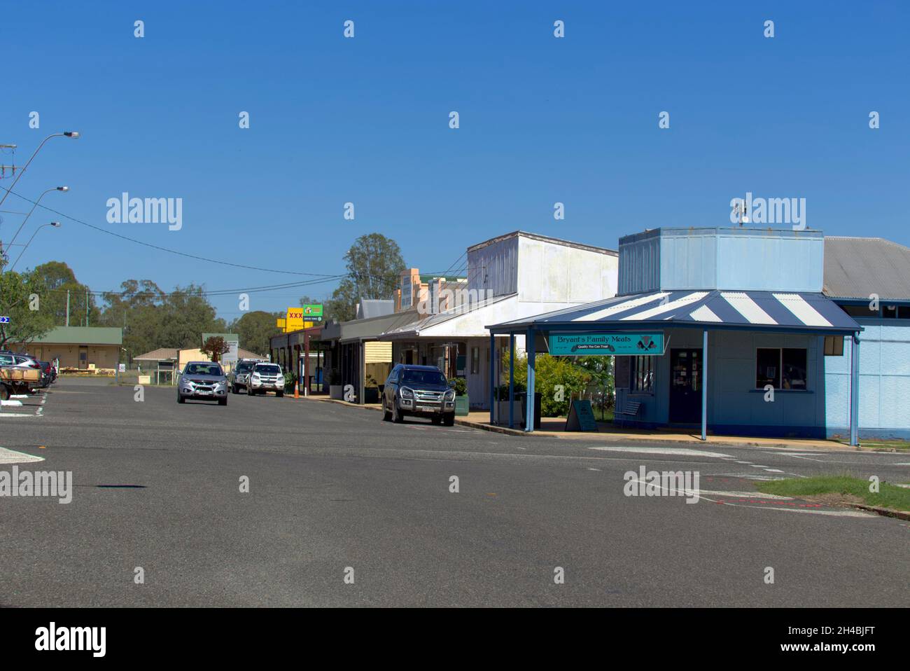 Corner butcher shop on Victoria Street Biggenden Queensland Australia