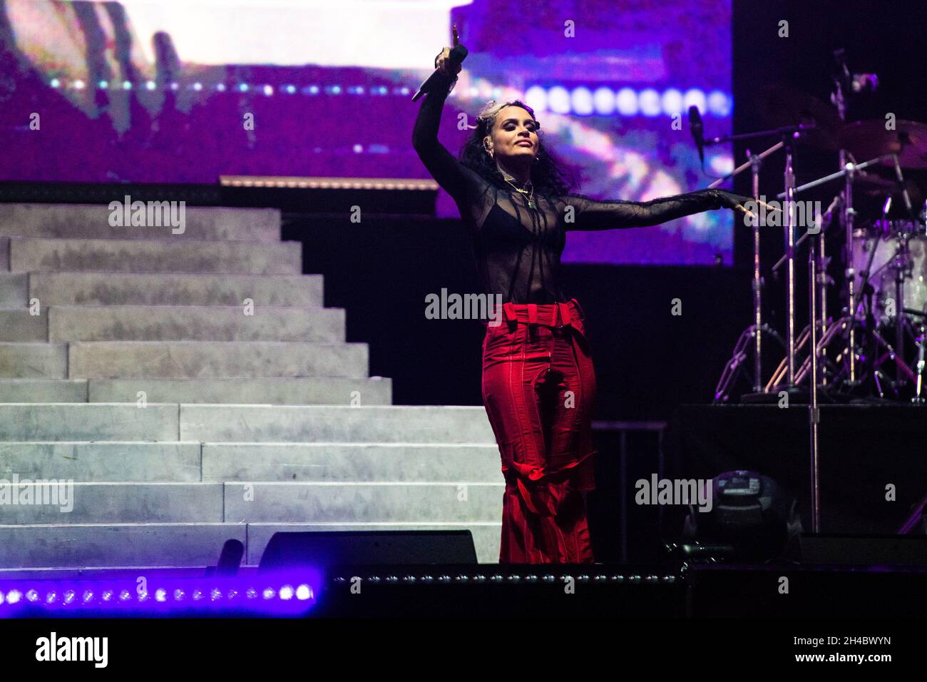 San Francisco, United States. 31st Oct, 2021. SAN FRANCISCO, CALIFORNIA - OCTOBER 31: Kehlani performs during the 2021 Outside Lands Music and Arts festival at Golden Gate Park on October 31, 2021 in San Francisco, California. Photo by Chris Tuite/ImageSPACE Credit: Imagespace/Alamy Live News Stock Photo