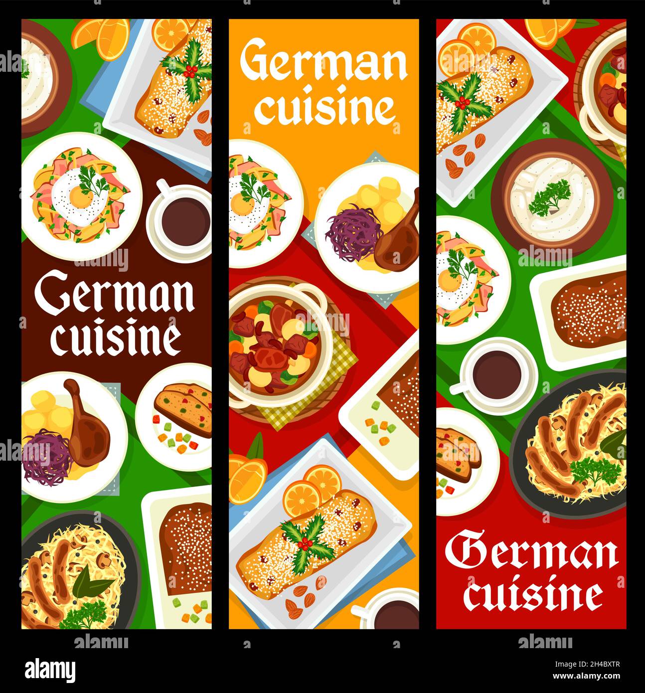 German menu fruits hi-res stock photography and images - Alamy