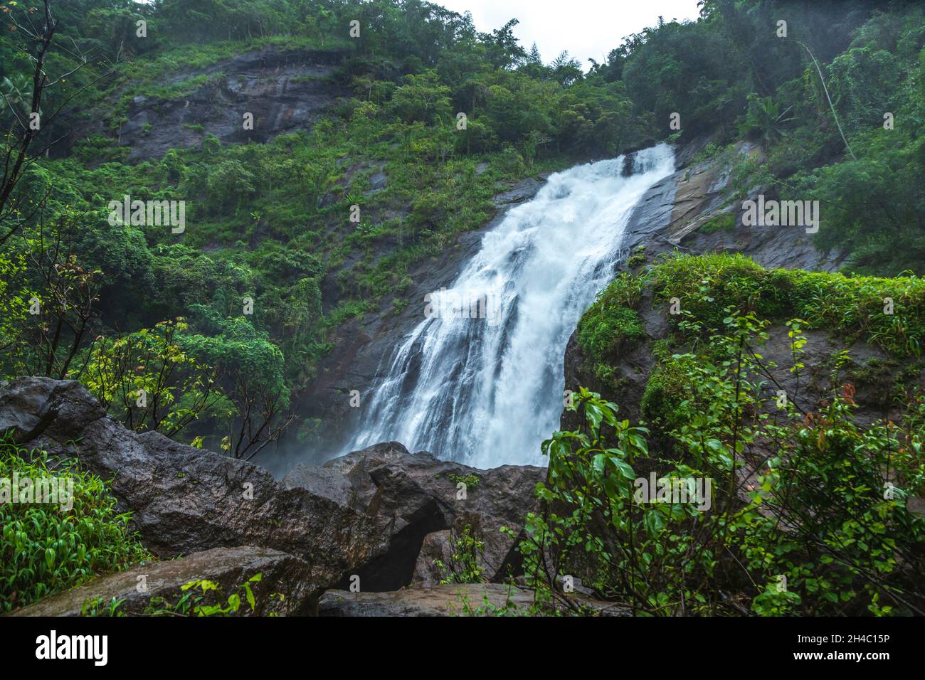 Marmalla Waterfalls Kerala India Stock Photo