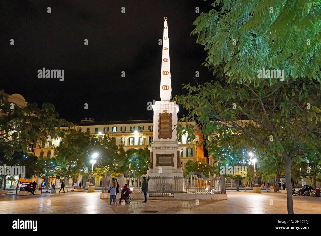 Christmas in Malaga, Spain Stock Photo