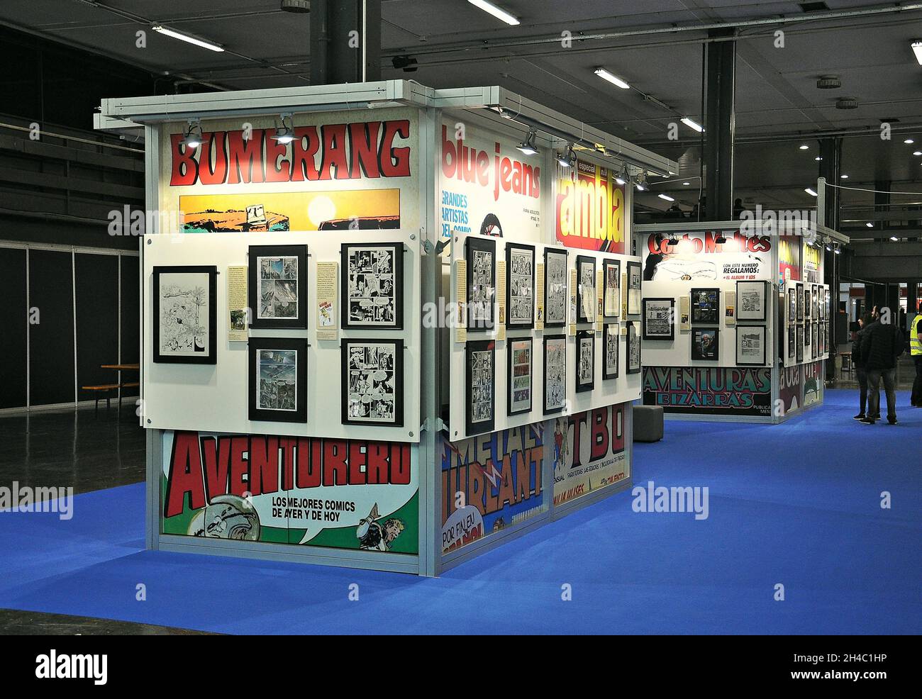 International comic fair of Barcelona-2018 in the palaces of Fira Barcelona Montjuic, Catalonia, Spain Stock Photo