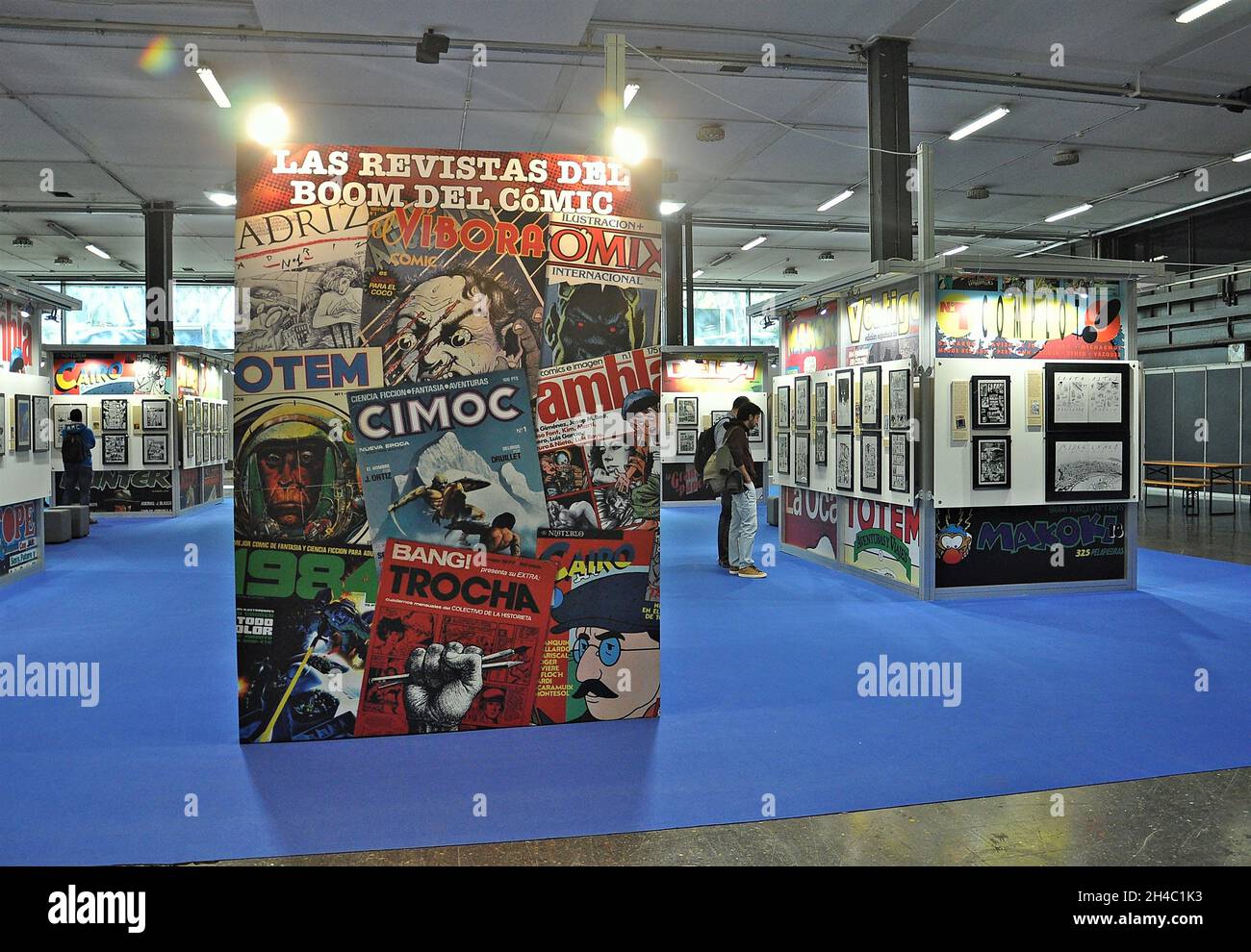International comic fair of Barcelona-2018 in the palaces of Fira Barcelona Montjuic, Catalonia, Spain Stock Photo