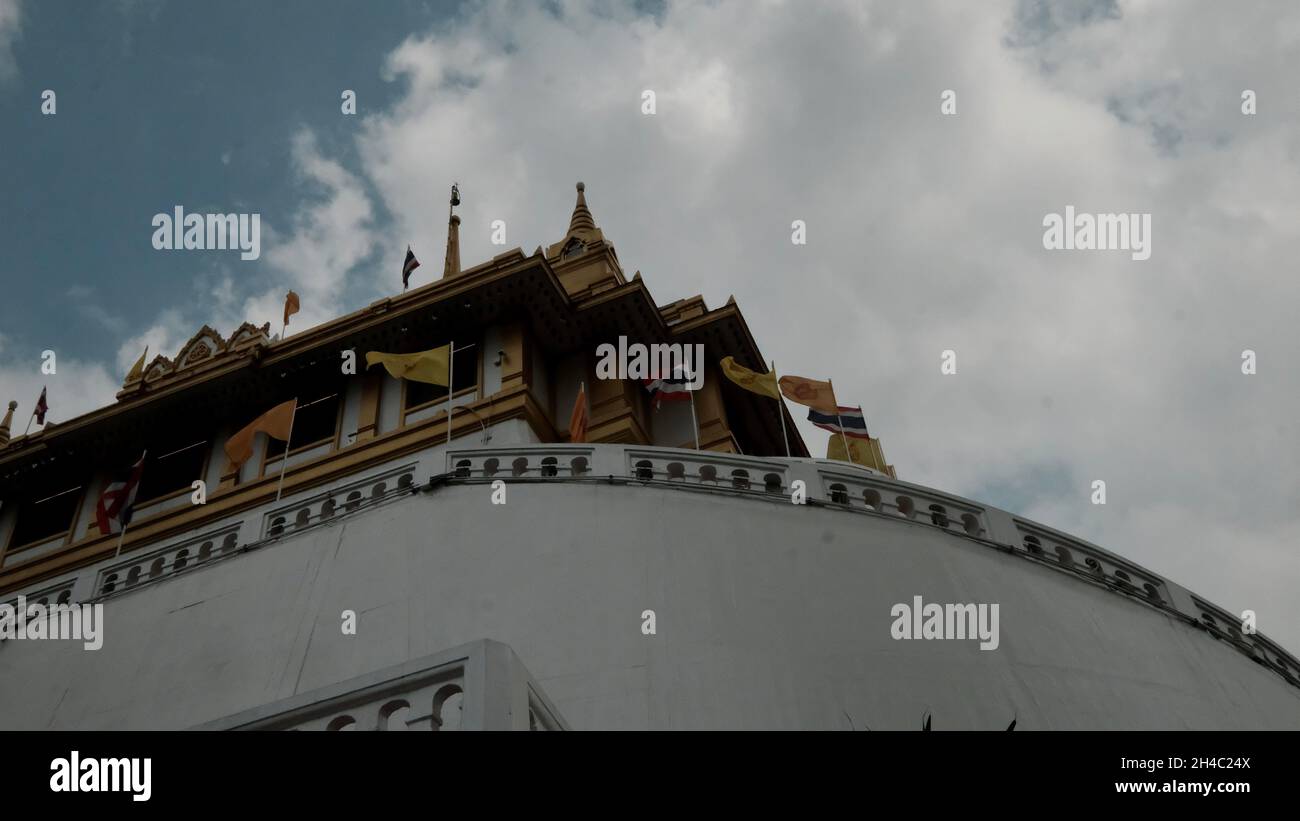 Wat Saket aka Temple of the Golden Mount, Pom Prap Sattru Phai, Bangkok,Thailand Stock Photo