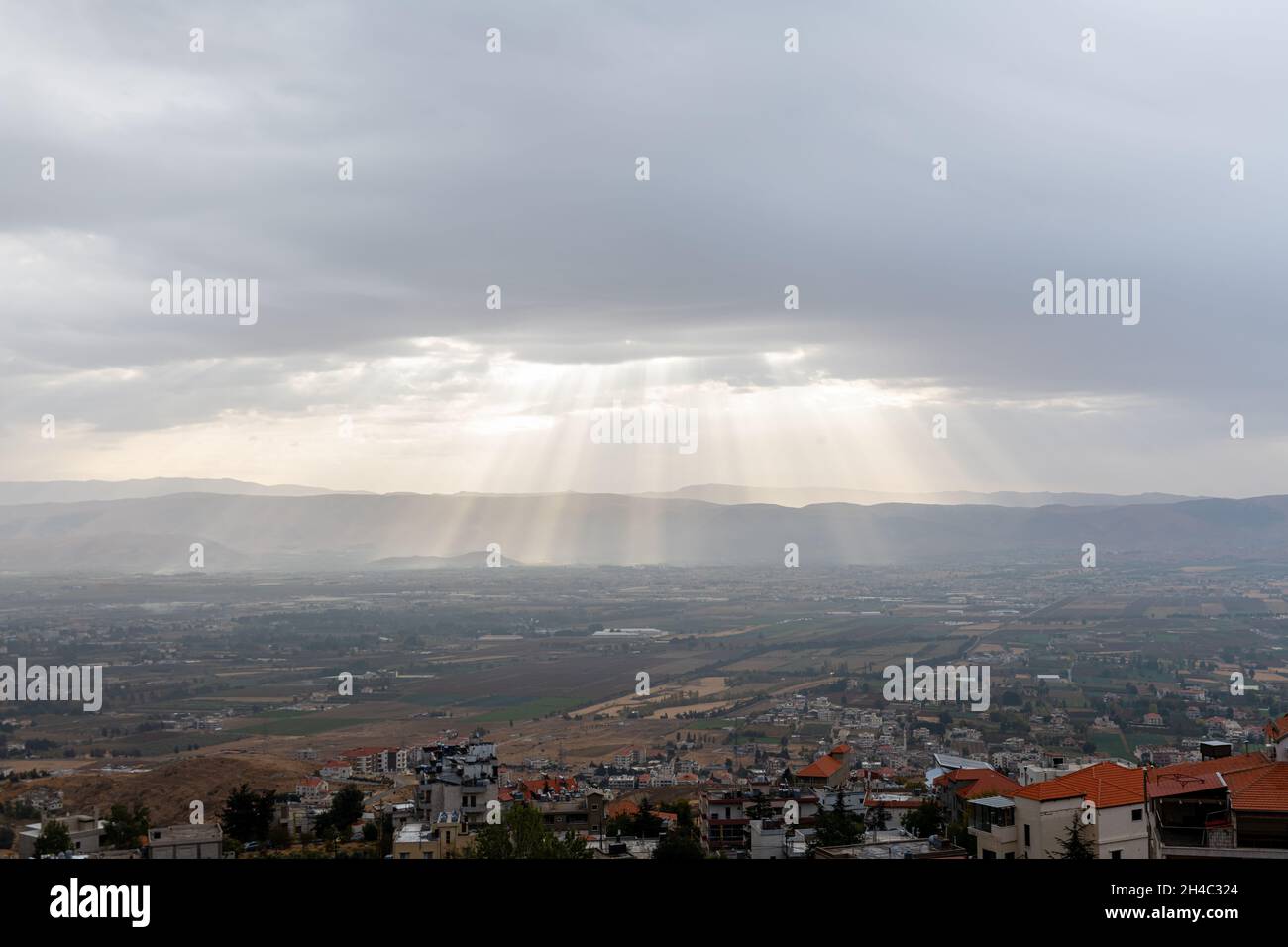 Bekaa Valley during a storm Lebanon Stock Photo