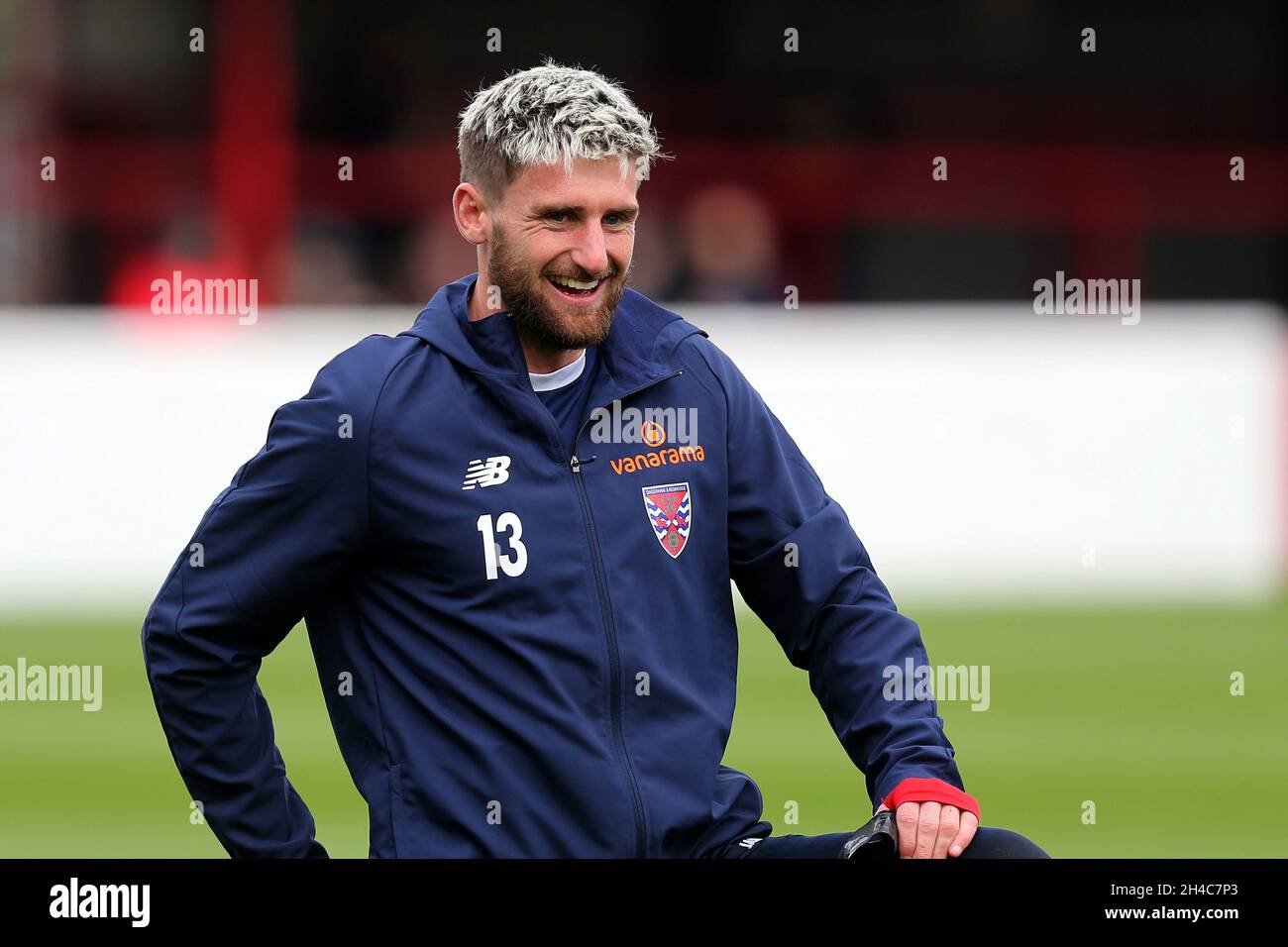 joey jones of dagenham and redbridge during dagenham redbridge vs southend united vanarama national league football at the chigwell construction st stock photo alamy