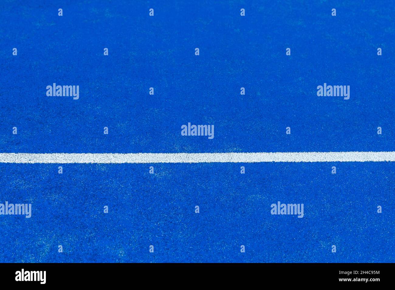 Blue paddle tennis court. Blue court with white lines. Horizontal sport poster, greeting cards, headers, website Stock Photo