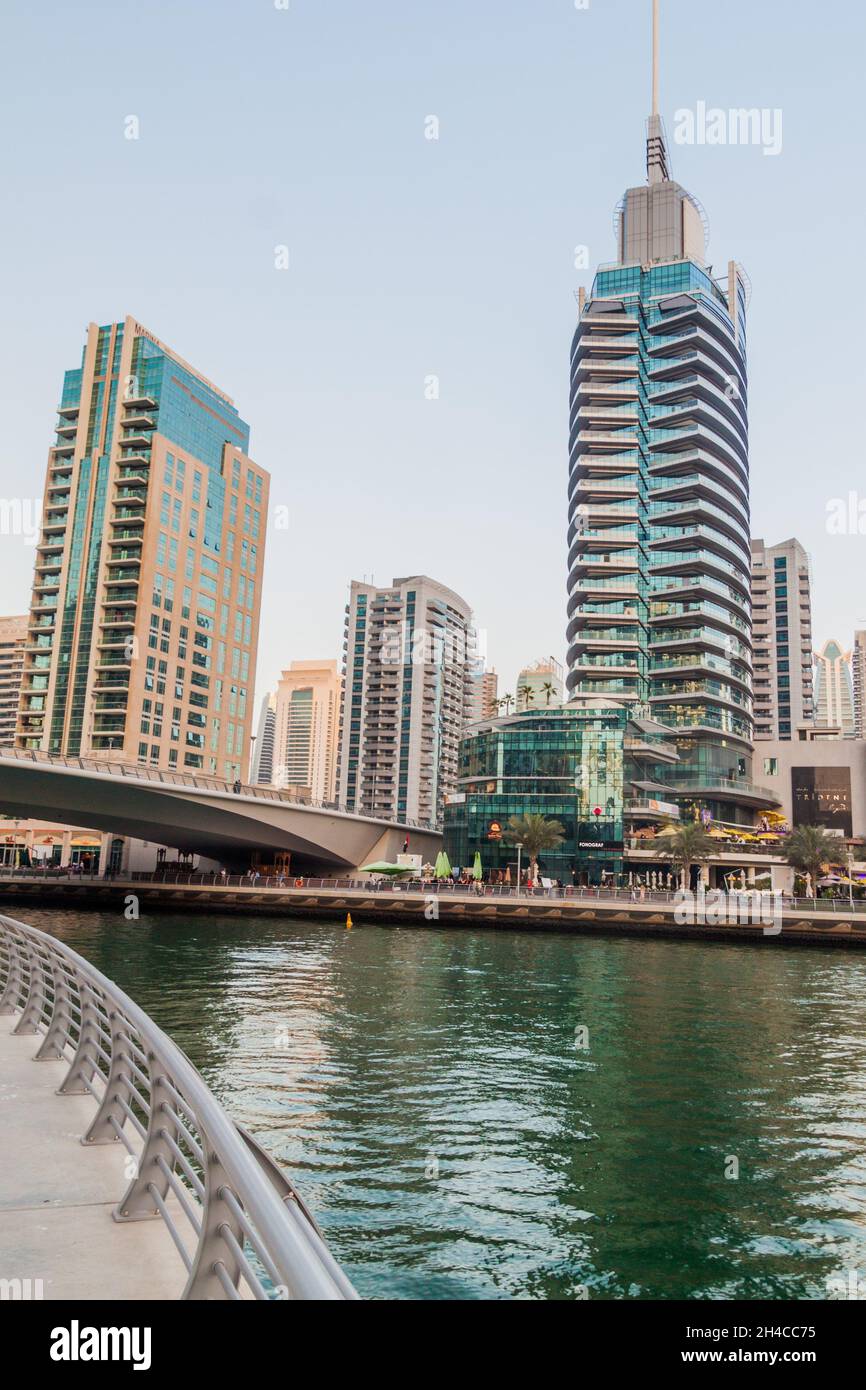DUBAI, UAE - MARCH 12, 2017: High rise buildings of Dubai Marina Stock ...