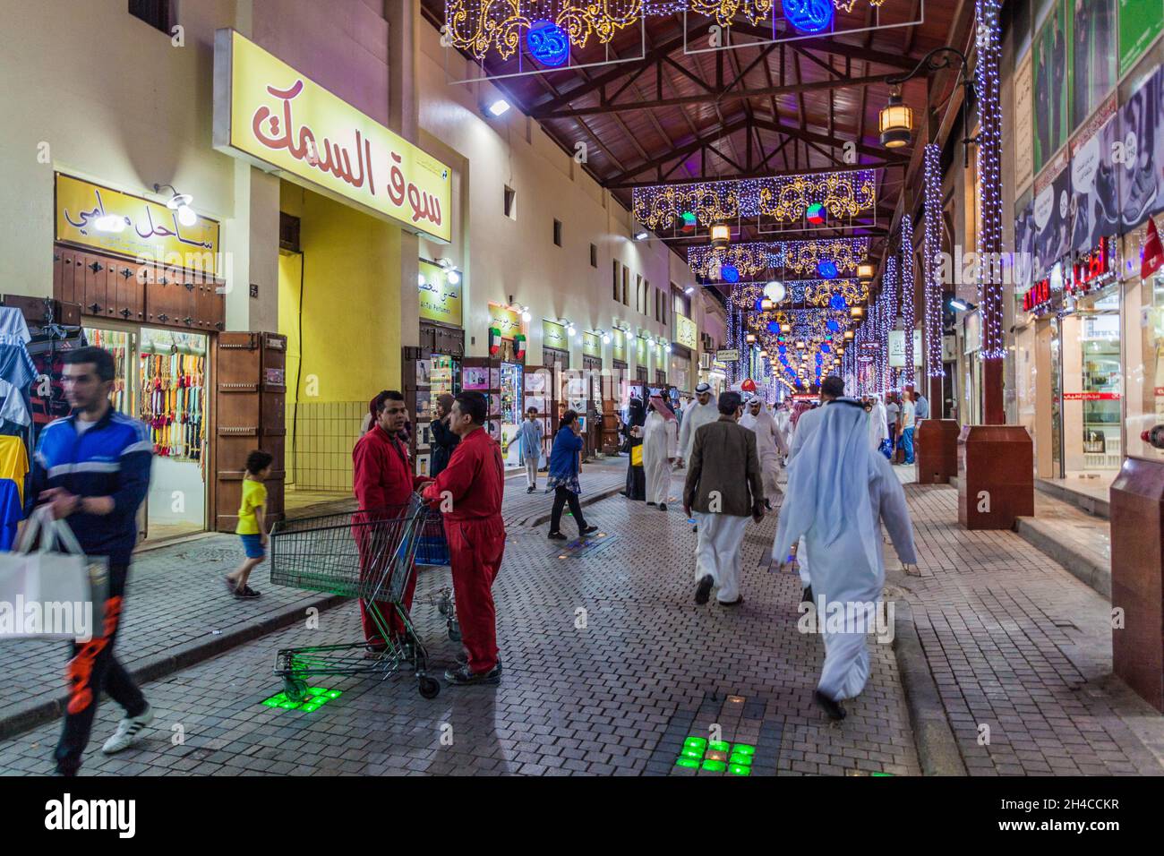KUWAIT CITY, KUWAIT MARCH 17, 2017 Shopping alley at the central