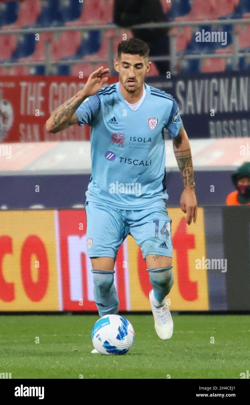 Alessandro Deiola of Cagliari in action during the Serie A match