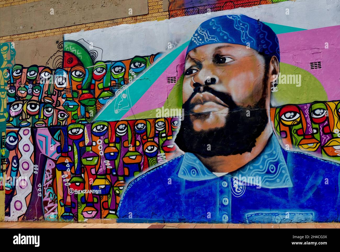 JOHANNESBURG, SOUTH AFRICA Sep 28, 2021 The street art of Johannesburg, South Africa