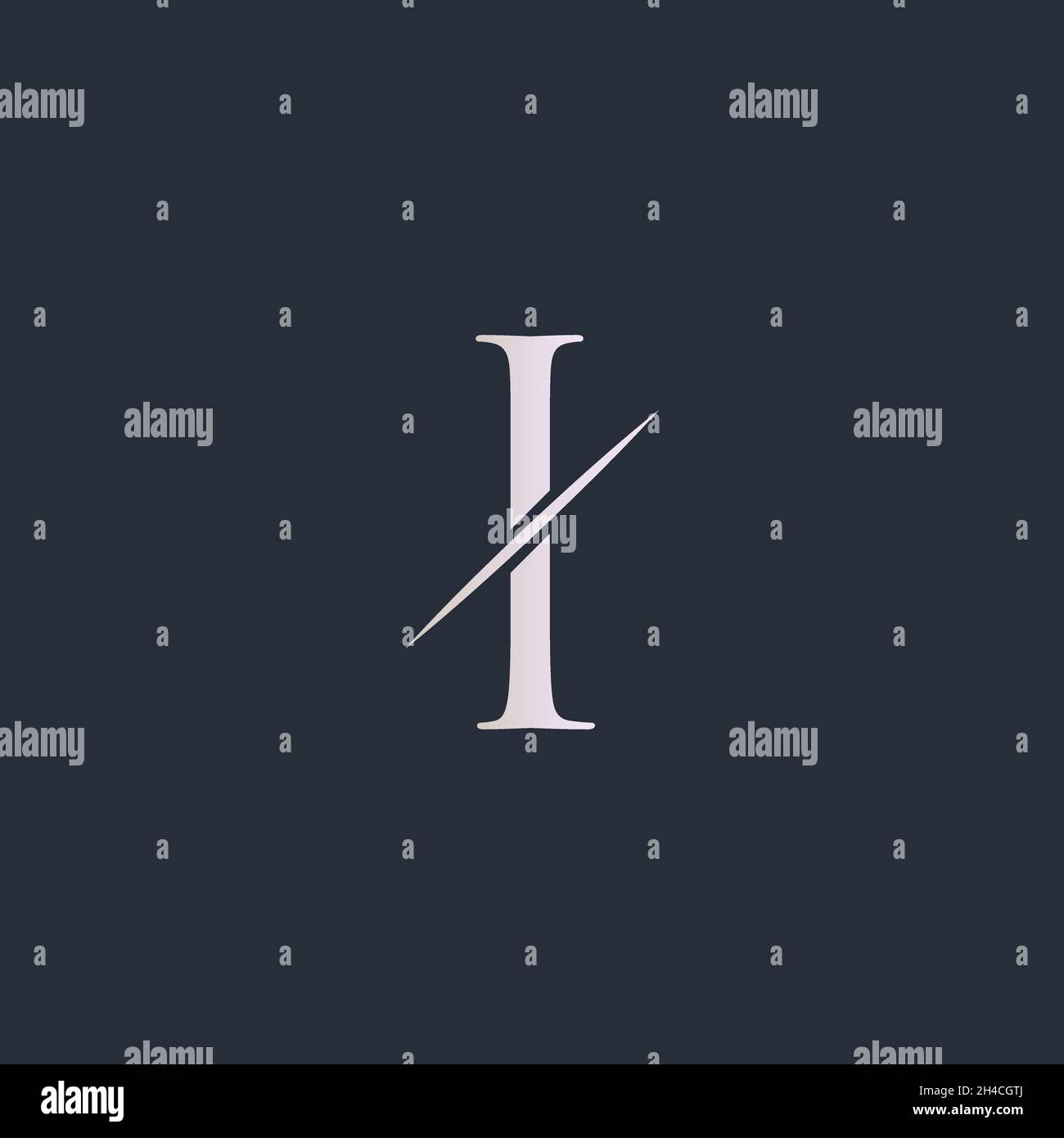 Simple Initial Letter I Logo. Flat Vector Logo Design Ideas Template ...