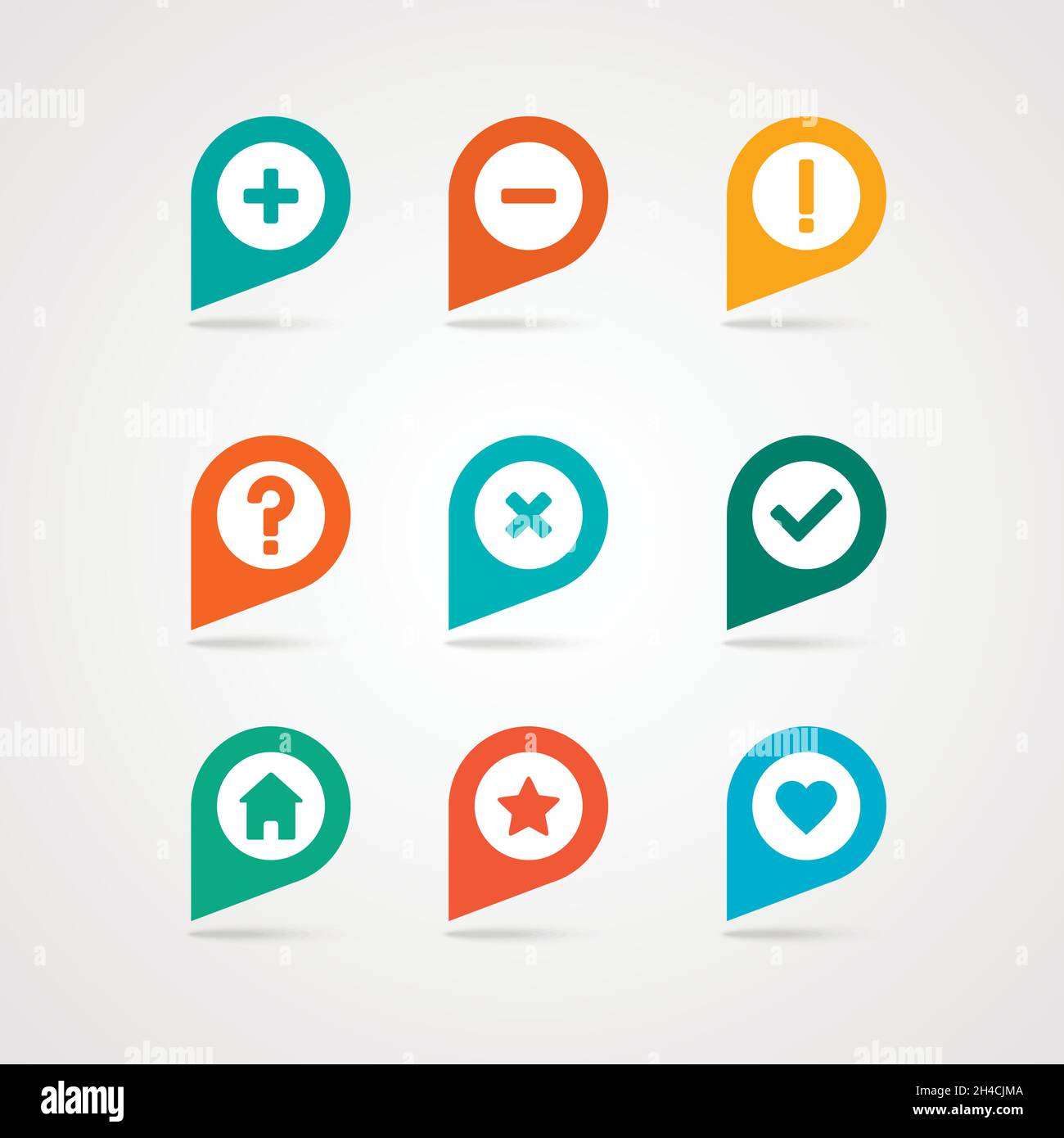 mapping pins icon EPS 10 vector file has transparency, shadow under the ...
